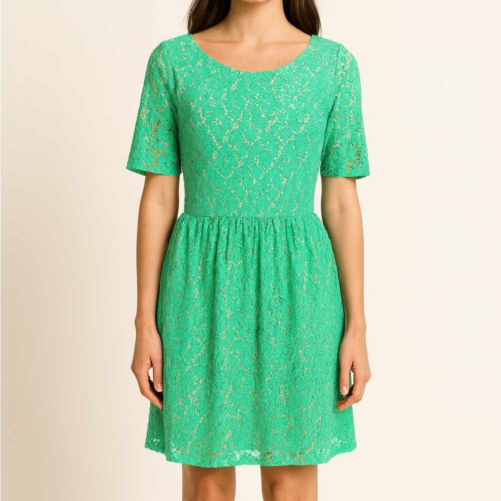 Cynthia Rowley Mint Lace Mini Dress size 14